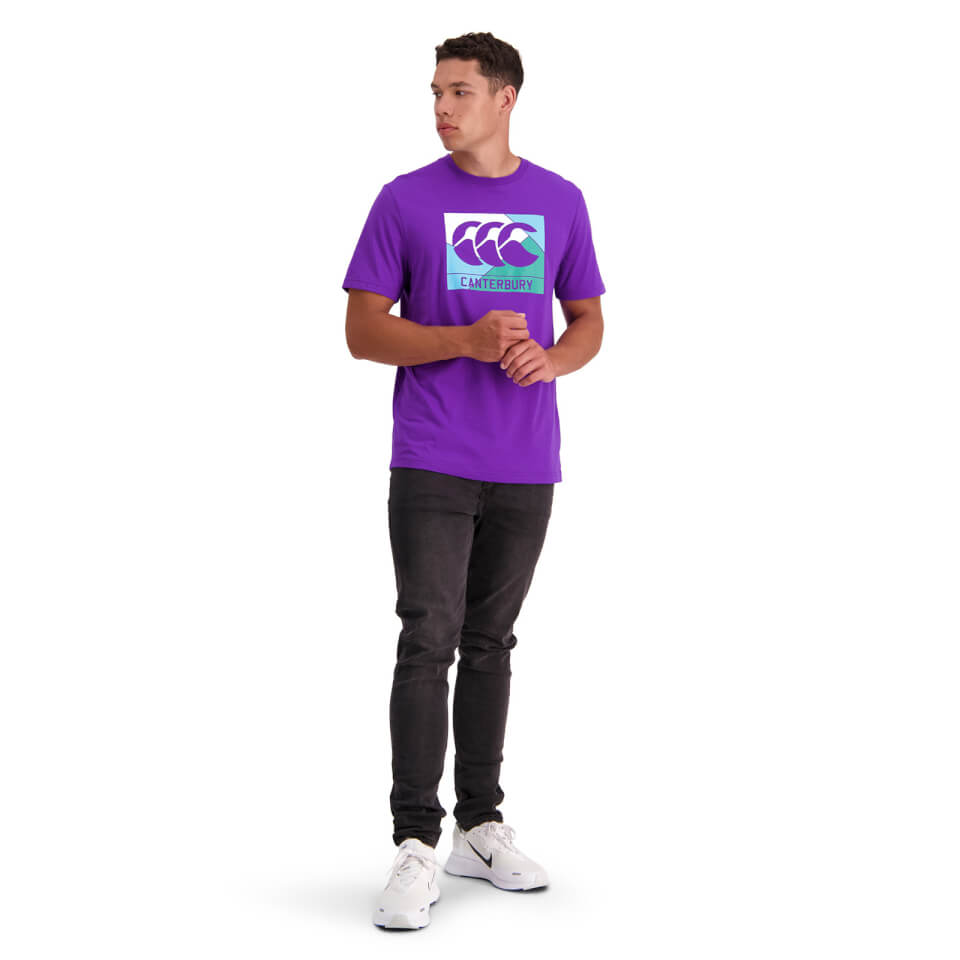 MENS FUNDAMENTALS AXIS SHORT SLEEVE T-SHIRT - PURPLE