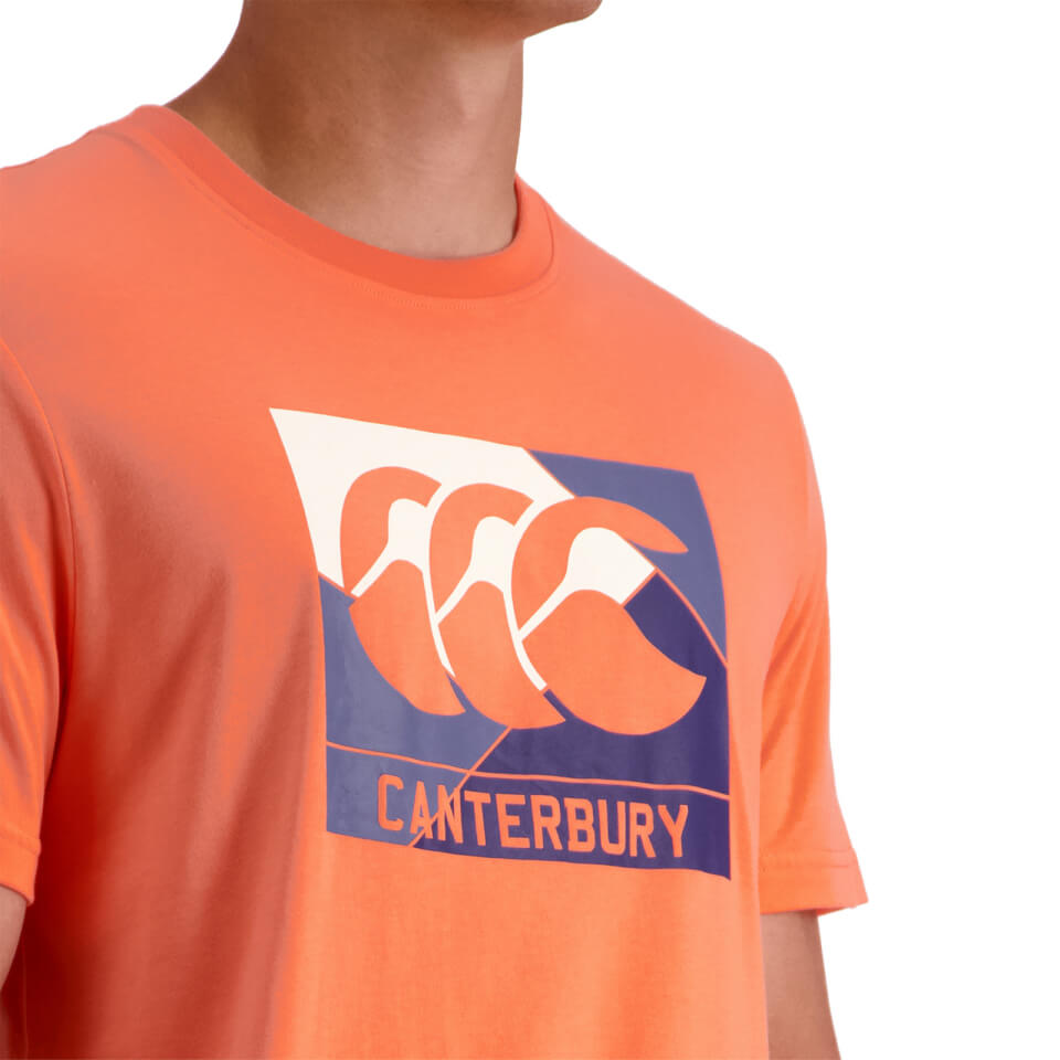Mens Fundamentals Axis Short Sleeve T-Shirt in Coral