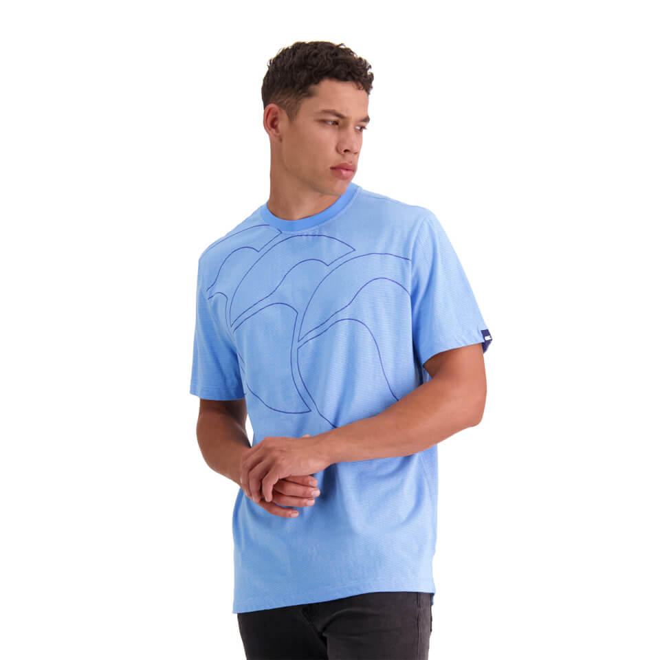 MENS FUNDAMENTALS MICRO STRIPE T-SHIRT - BLUE