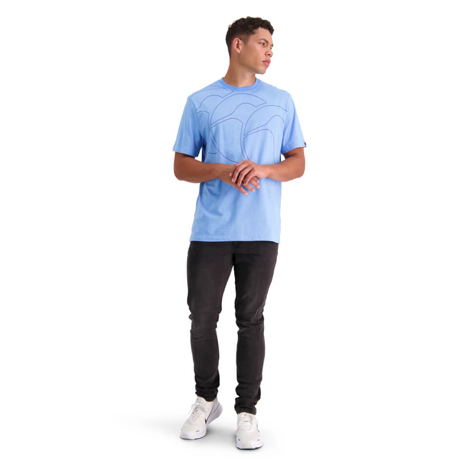 MENS FUNDAMENTALS MICRO STRIPE T-SHIRT - BLUE