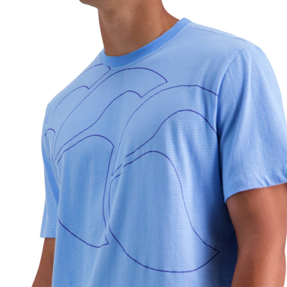 MENS FUNDAMENTALS MICRO STRIPE T-SHIRT - BLUE