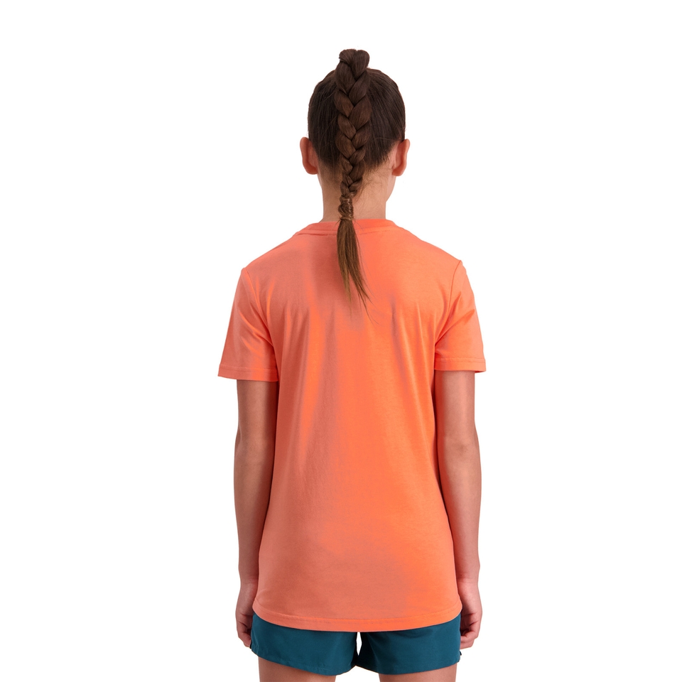 Kids Fundamentals Axis Short Sleeve T-Shirt in Coral