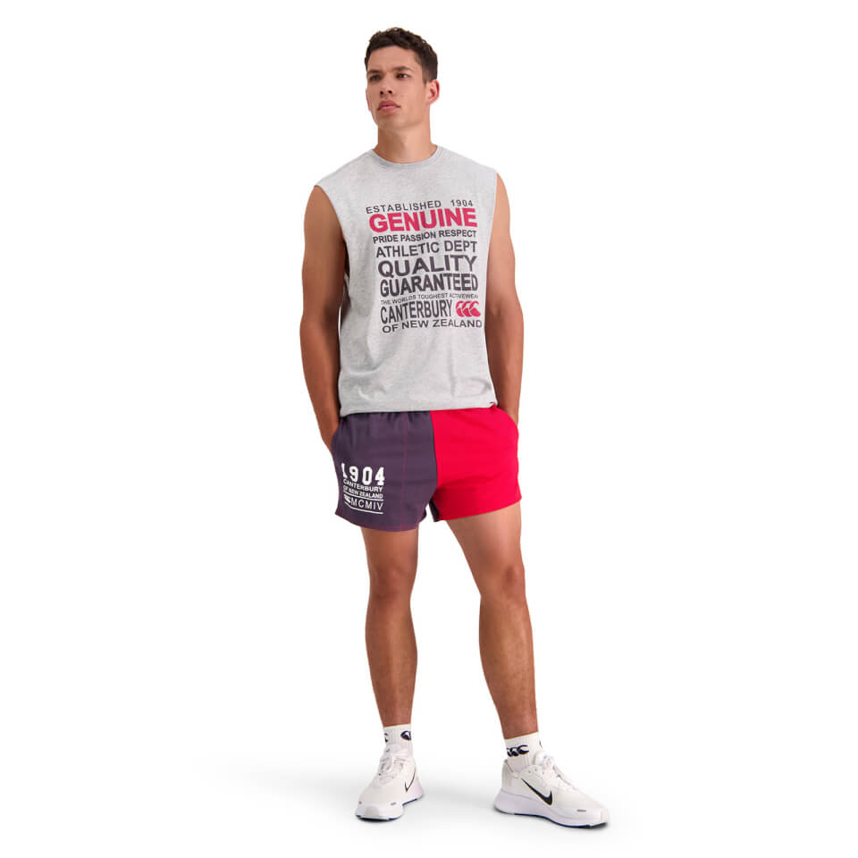 Mens of NZ Harlequin 3" Short in Grey