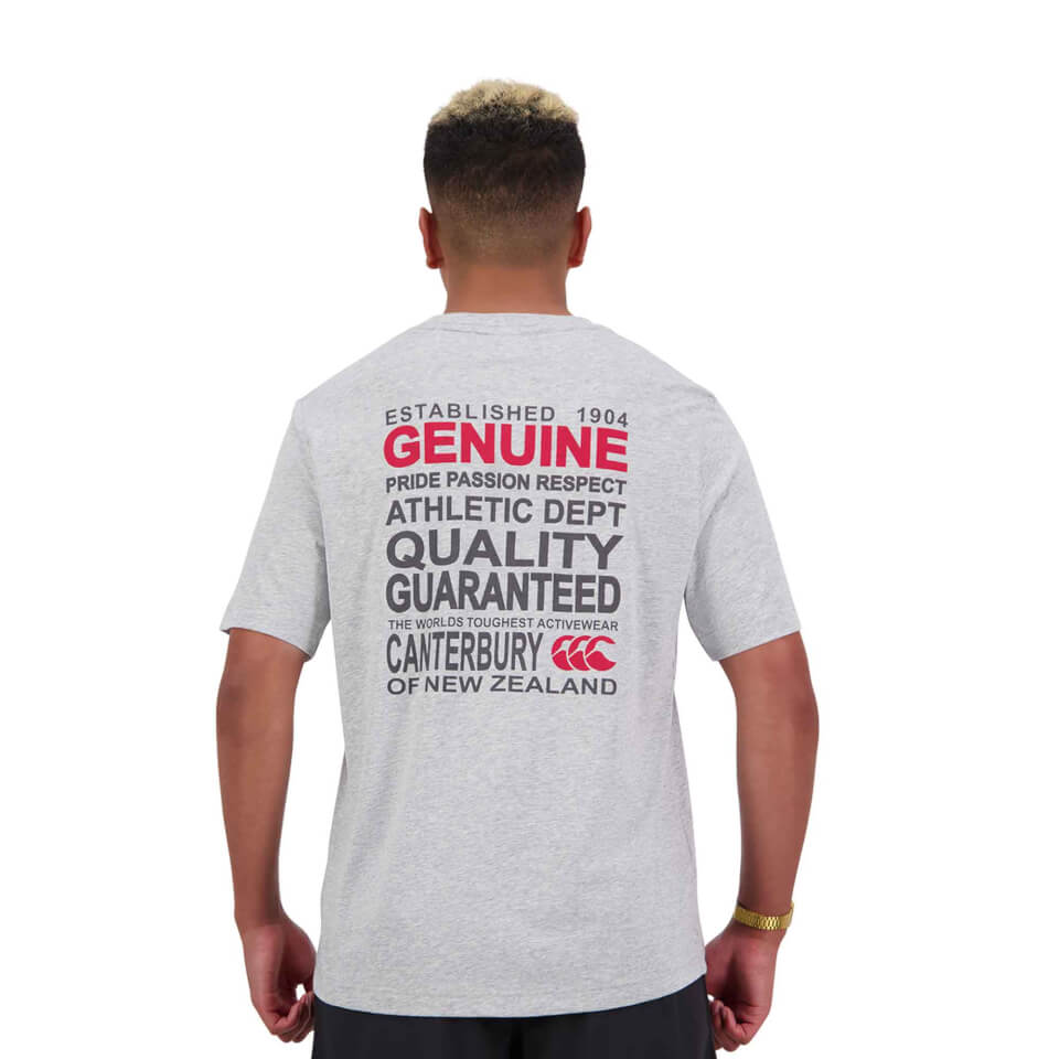 Mens of NZ Short Sleeve Creed T-Shirt in Grey