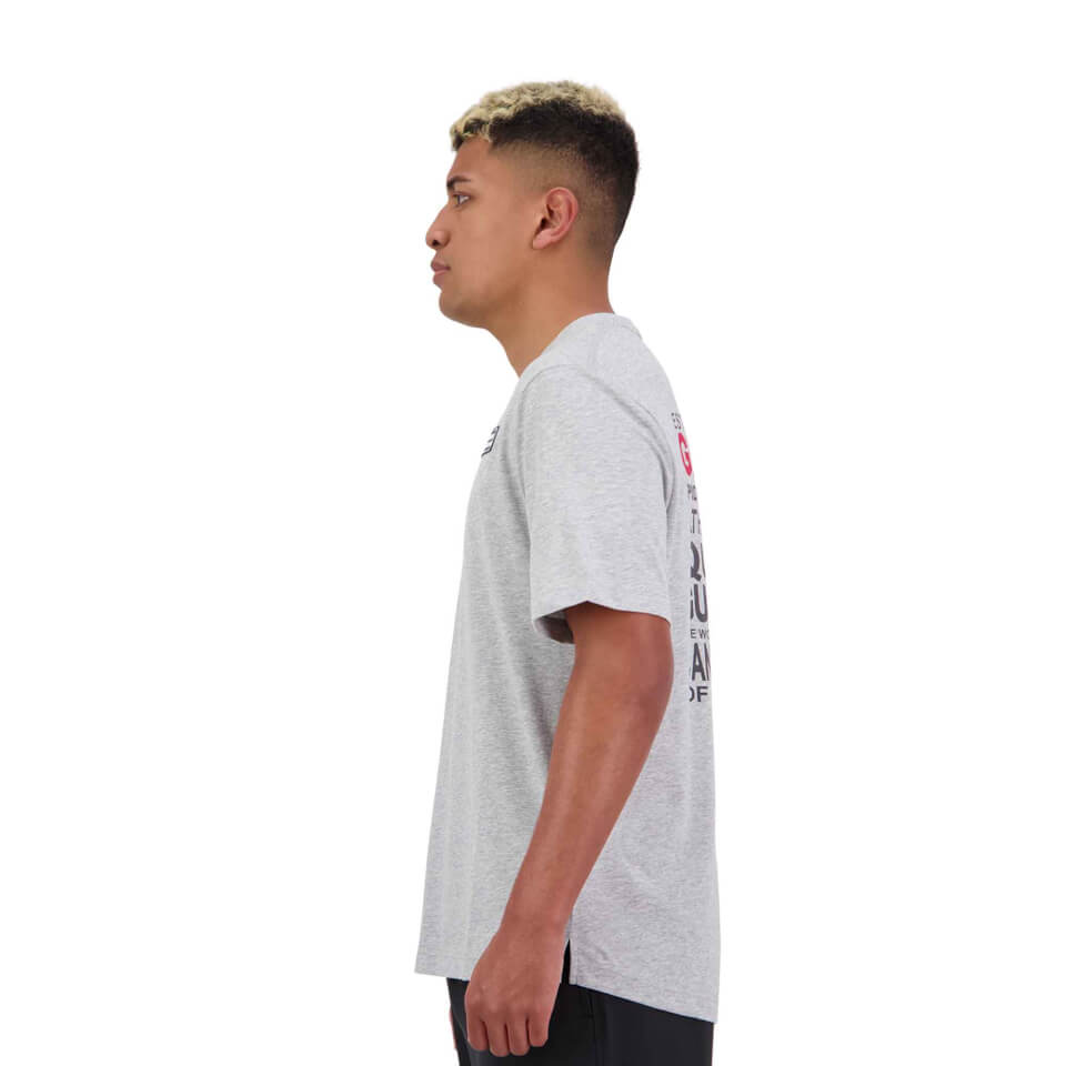 Mens of NZ Short Sleeve Creed T-Shirt in Grey