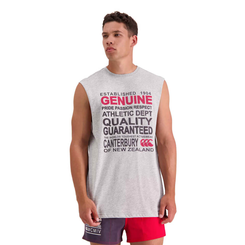 Mens of NZ Creed Singlet in Grey