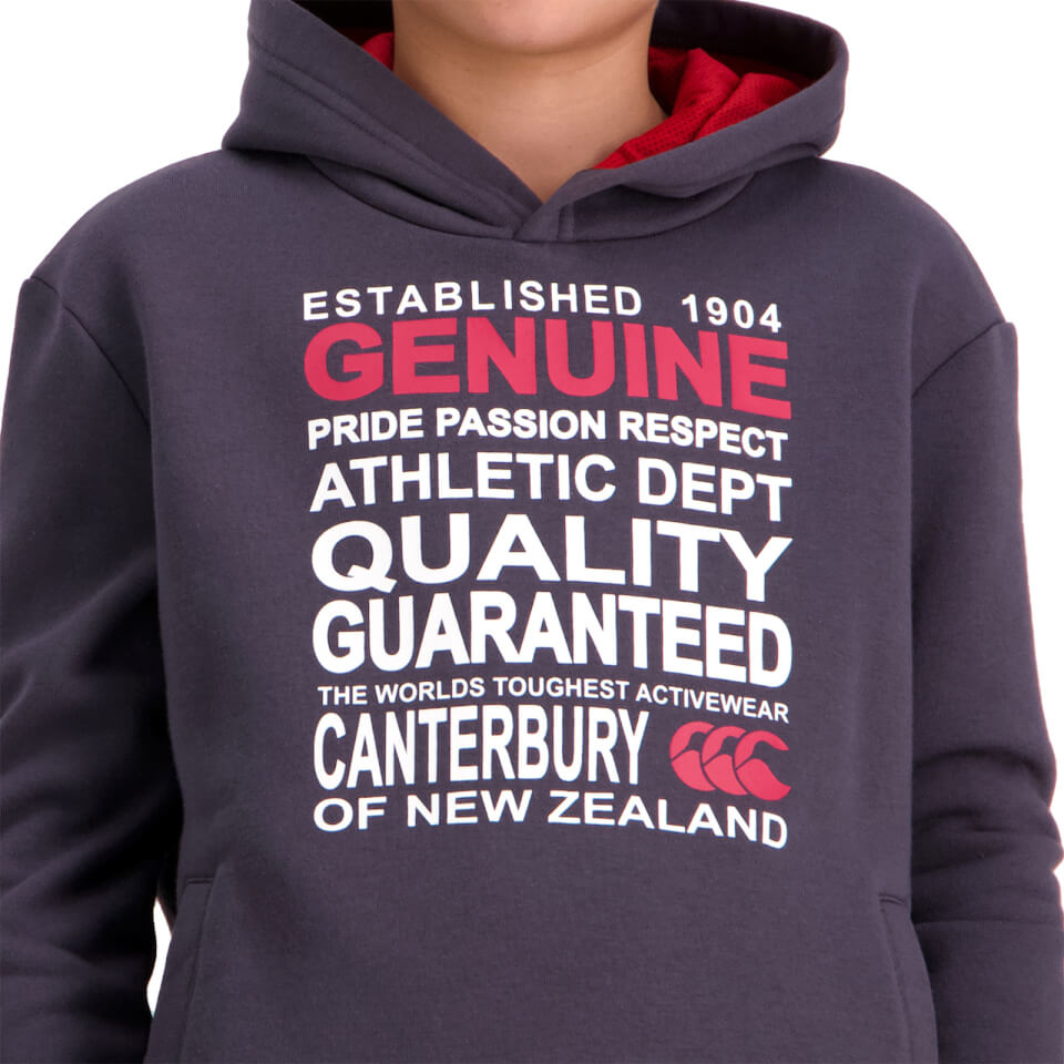 KIDS OF NZ CREED OVER HEAD HOODIE - GREY
