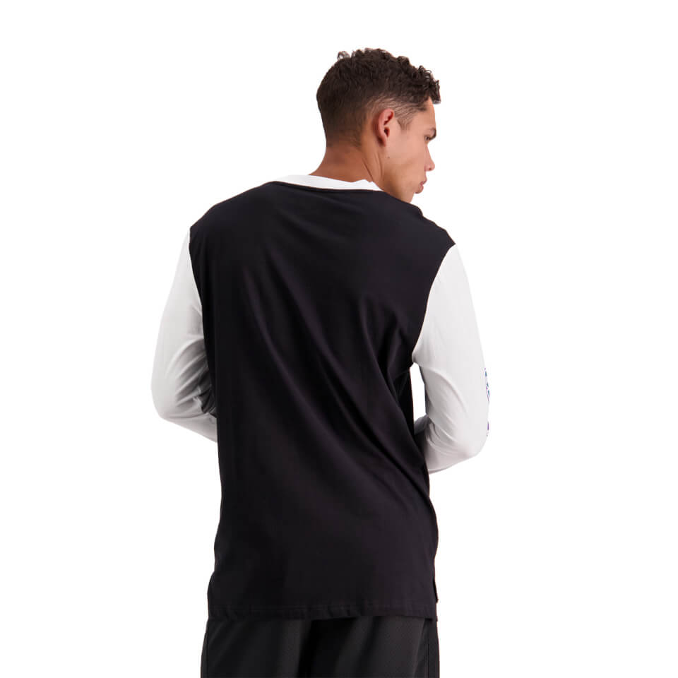 Mens Pitch 15" Long Sleeve T-Shirt in Black