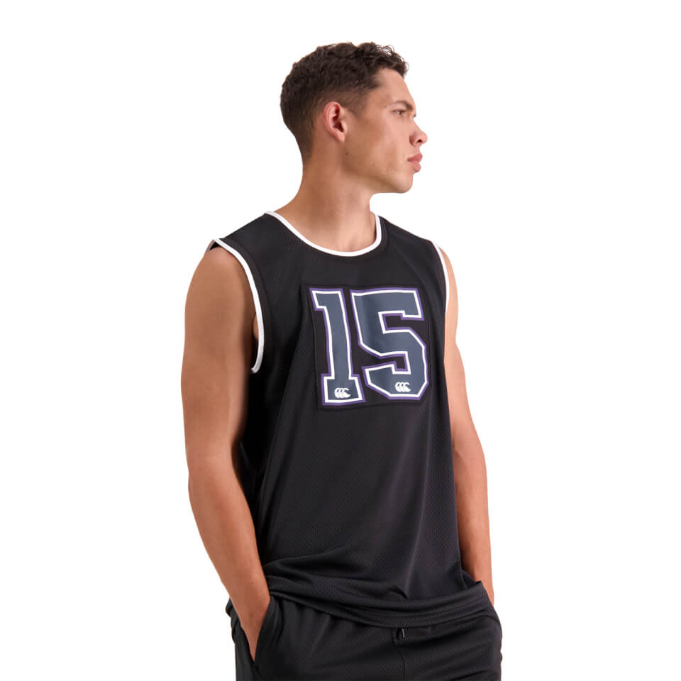 Mens Pitch 15" Singlet in Black