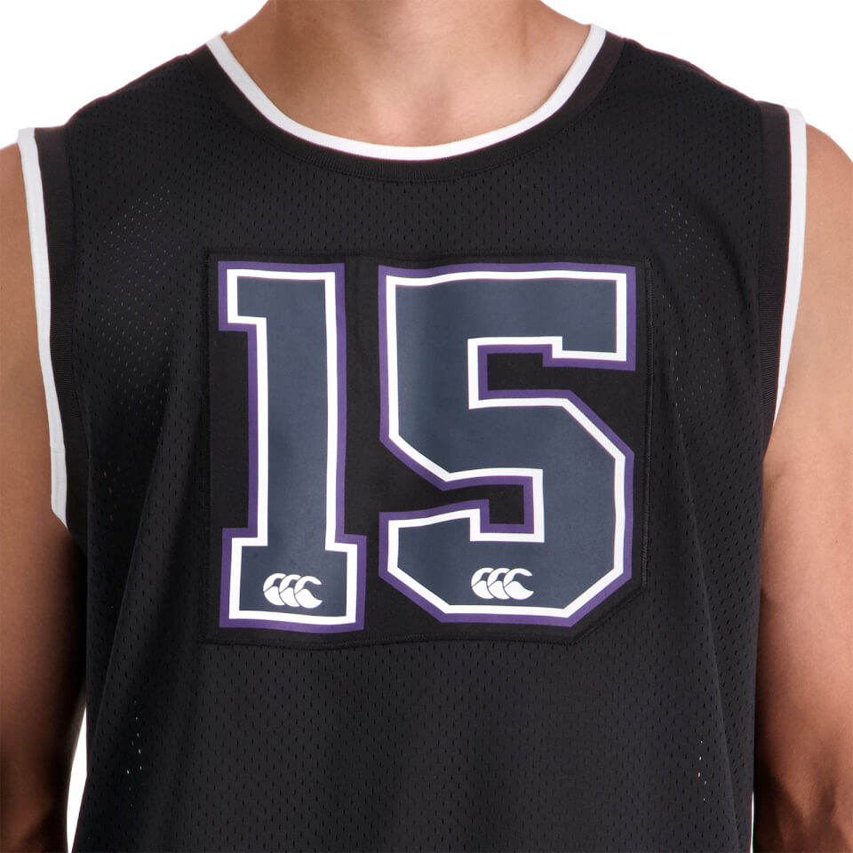 Mens Pitch 15" Singlet in Black