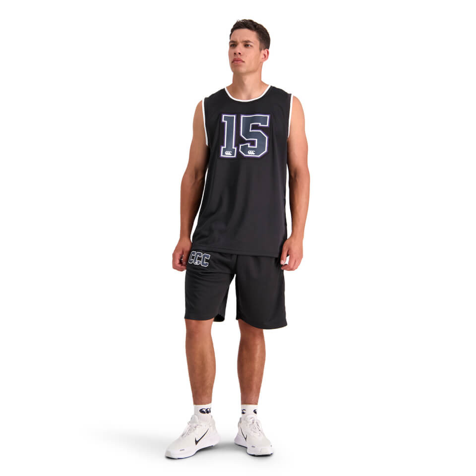 Mens Pitch 15" Singlet in Black
