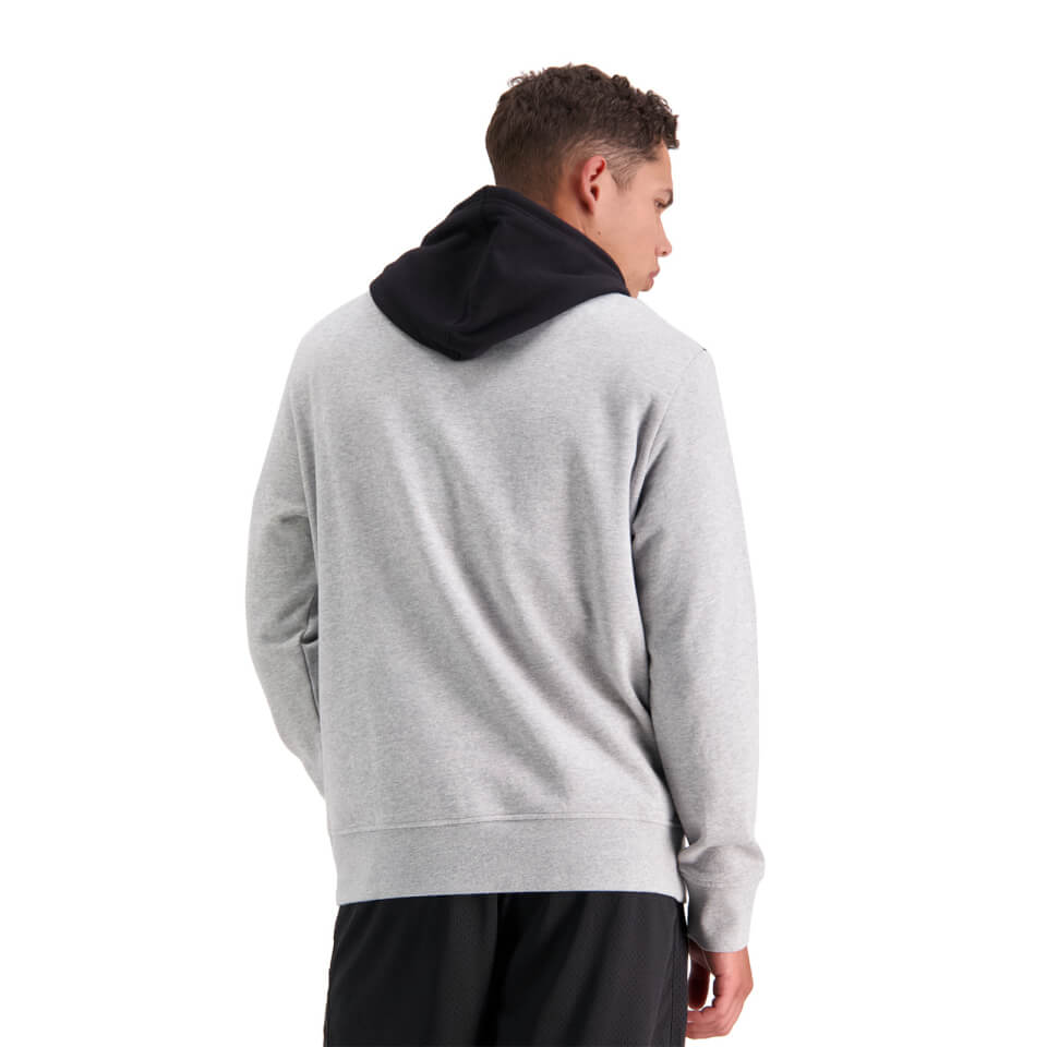 Mens Pitch 15" Over Head Hoodie in Grey
