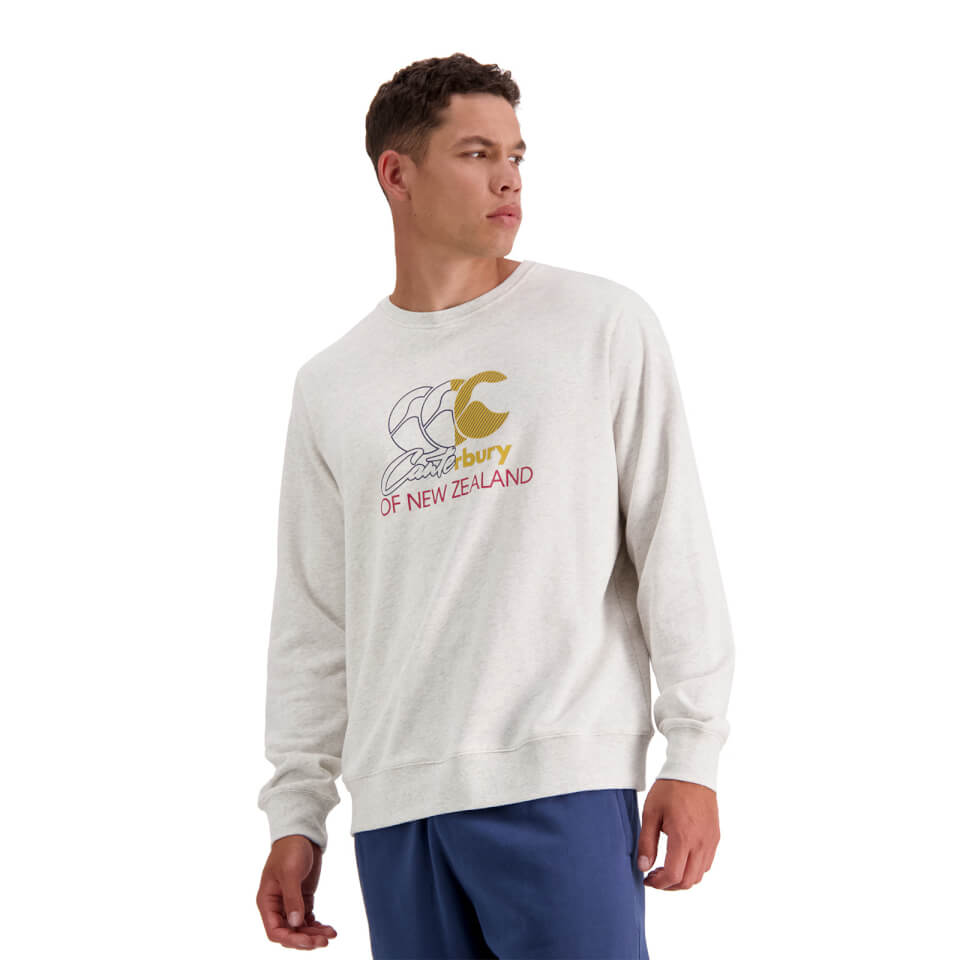 Mens The Clash Crew Sweat in Grey