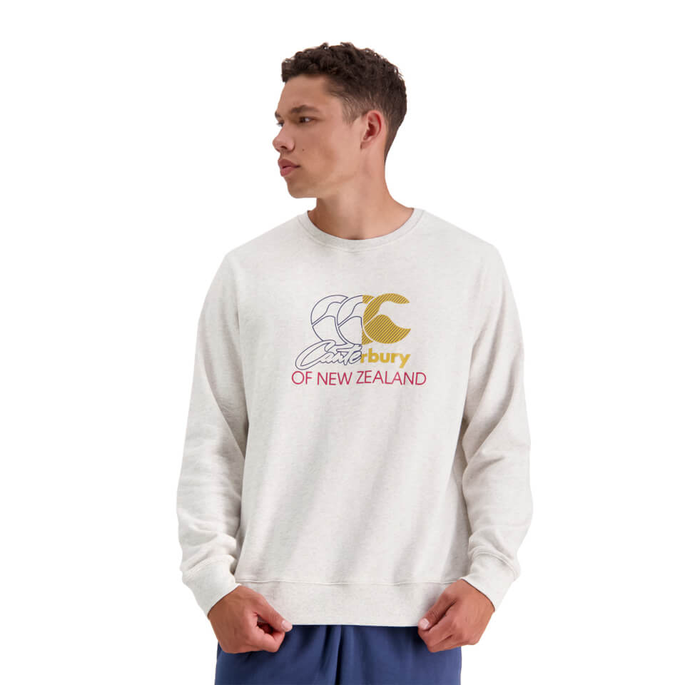 Mens The Clash Crew Sweat in Grey
