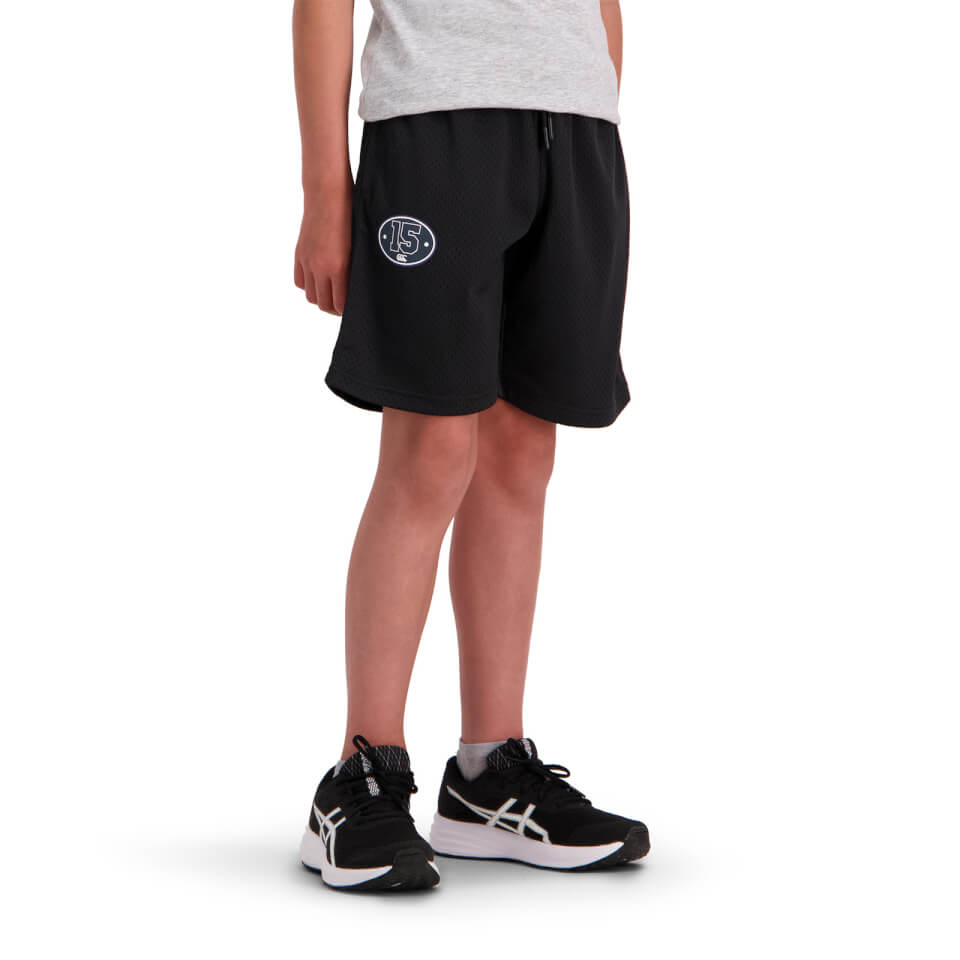 KIDS PITCH 15" MESH SHORT - BLACK