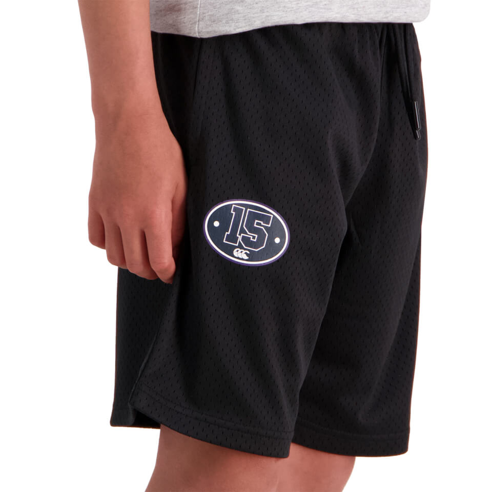 KIDS PITCH 15" MESH SHORT - BLACK