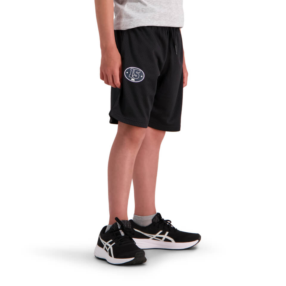 KIDS PITCH 15" MESH SHORT - BLACK