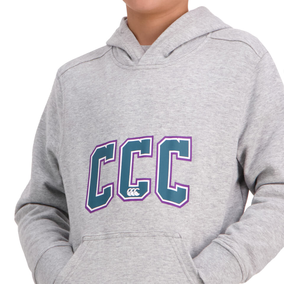 KIDS PITCH 15" OVER HEAD HOODIE - GREY