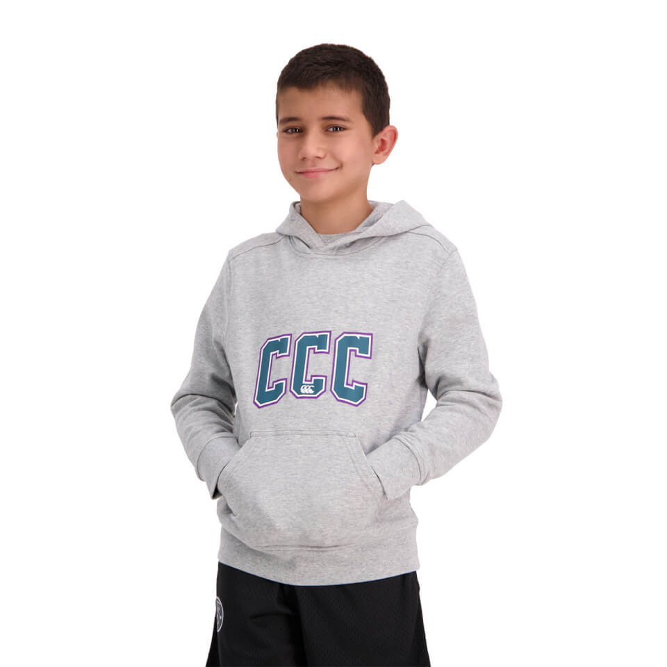 KIDS PITCH 15" OVER HEAD HOODIE - GREY
