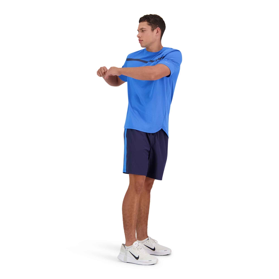 MENS VAPODRI FORMATION SHORT SLEEVE T-SHIRT - BLUE