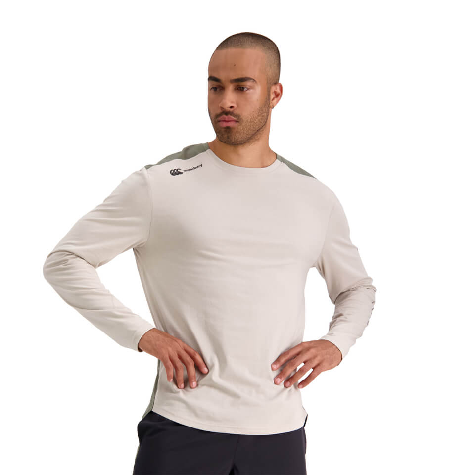 Mens Vapodri Formation Long Sleeve T-Shirt in Grey