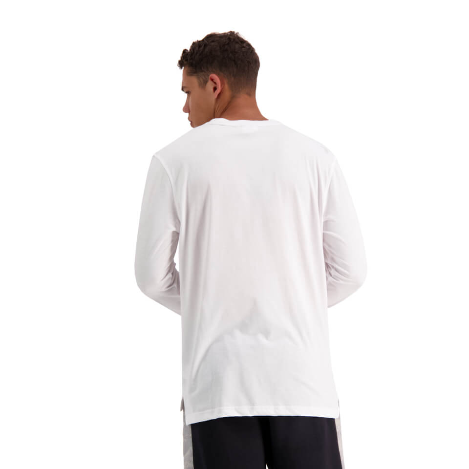 Mens Militia Long Sleeve T-Shirt in White