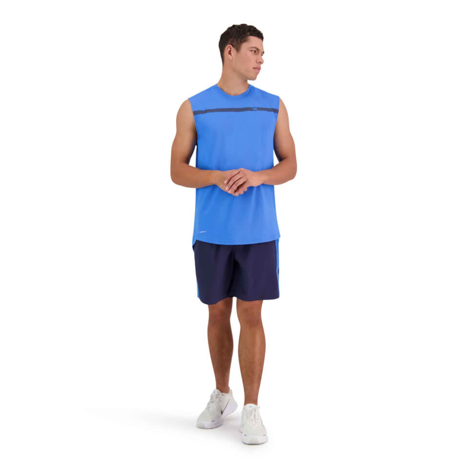 Mens Vapodri Formation Singlet in Blue
