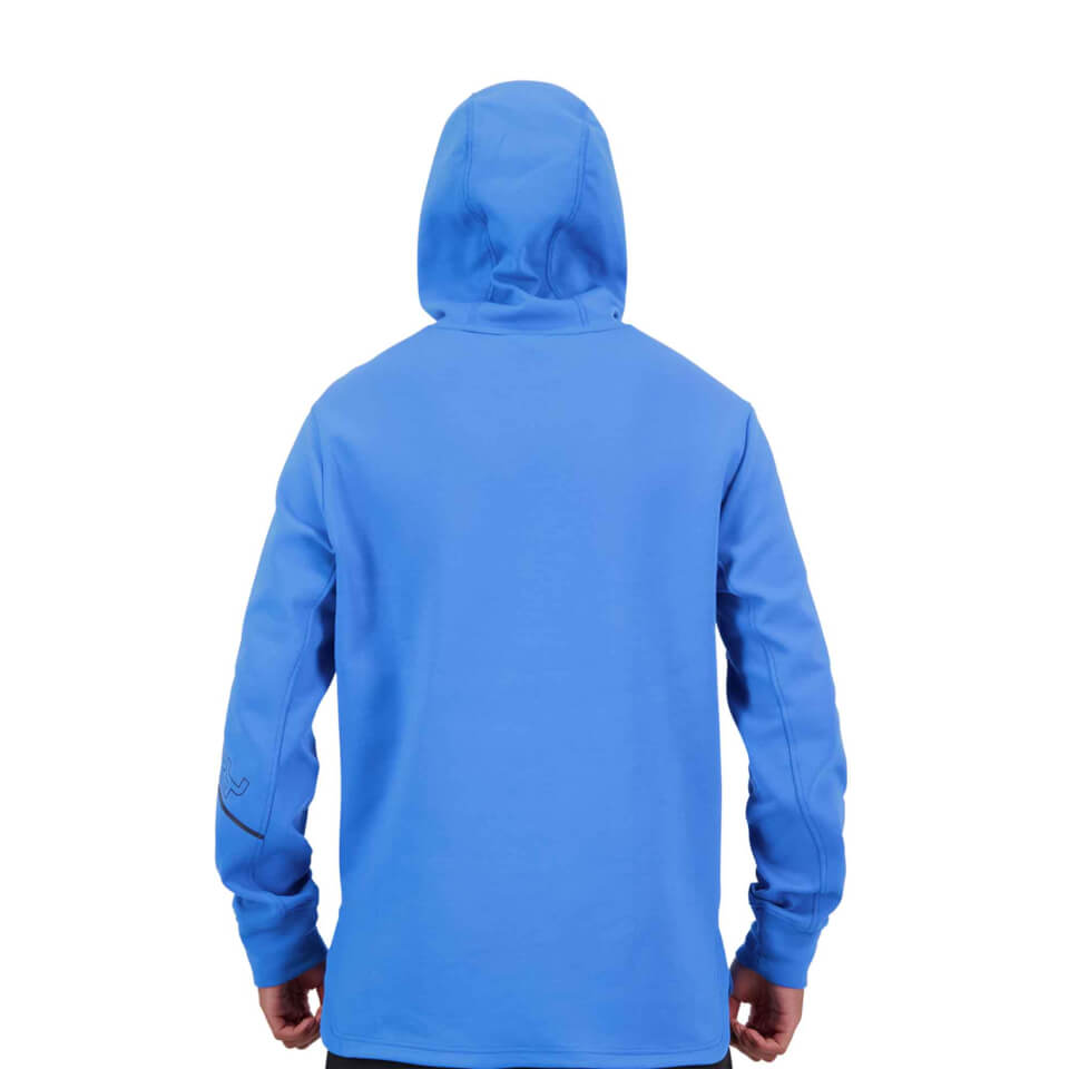 MENS VAPODRI FORMATION OVER HEAD HOODIE - BLUE