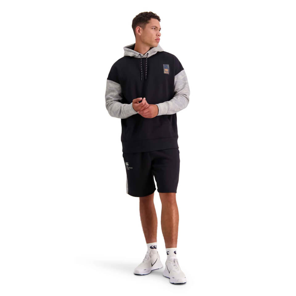 Men's Militia Over Head Hoodie in Jet Black