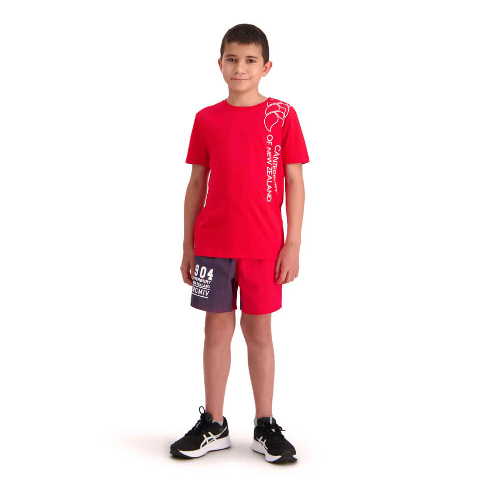 Kids of NZ Print T-Shirt in Red