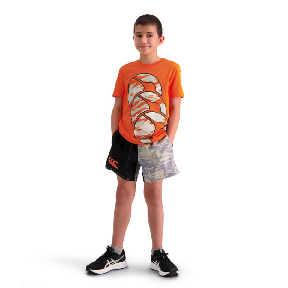 Kids Militia Short Sleeve T-Shirt in Orange