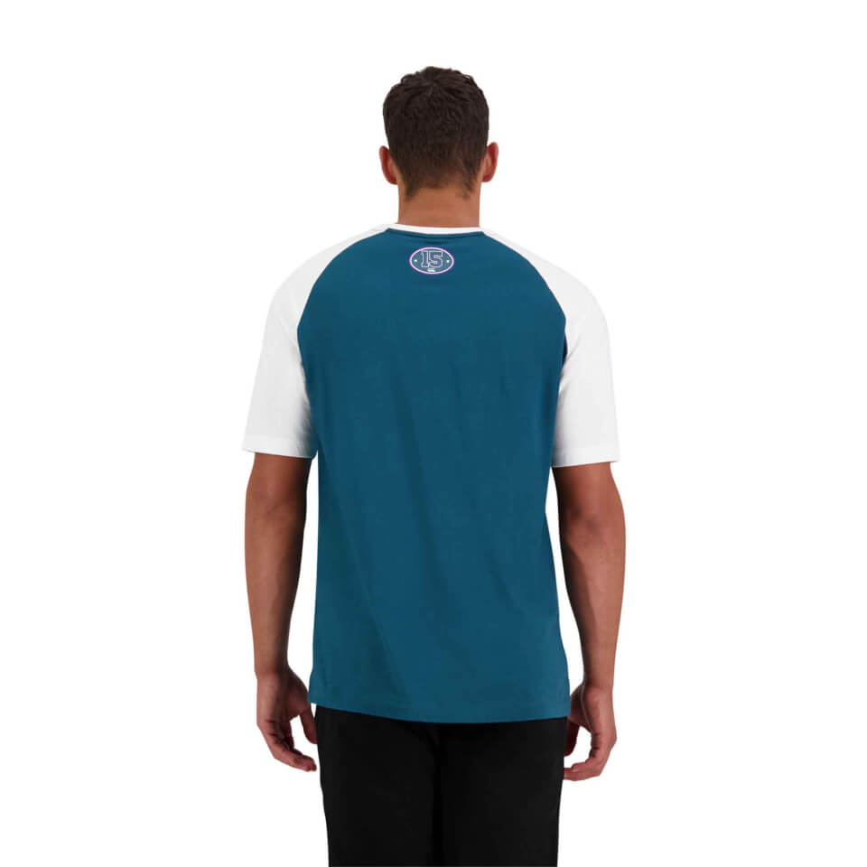 Mens Pitch 15" Short Sleeve Raglan T-Shirt in Green