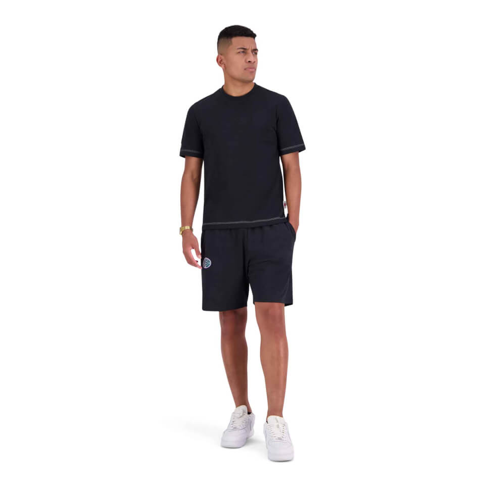 Mens Pitch 15 8" Knit Short in Black