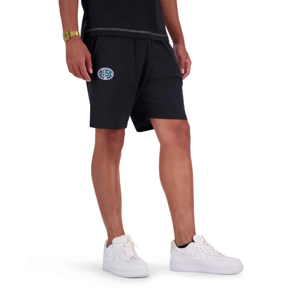 Mens Pitch 15 8" Knit Short in Black