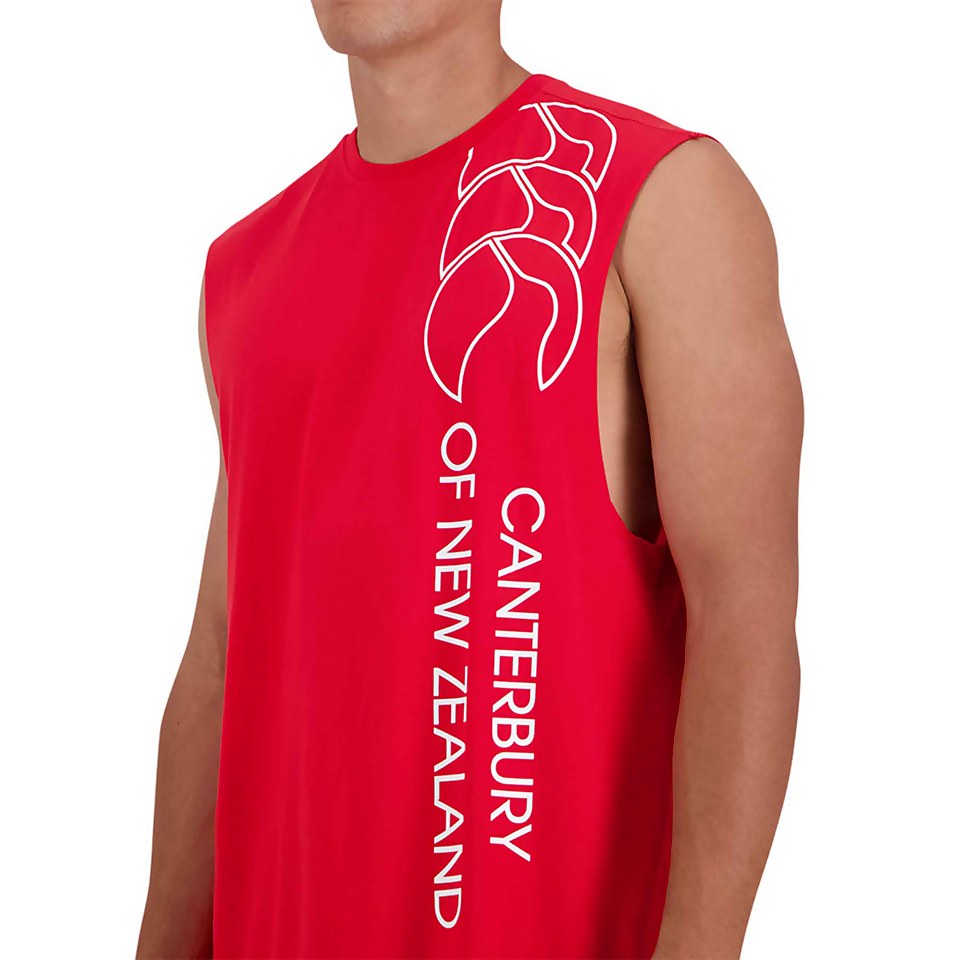 MENS OF NZ SINGLET - RED