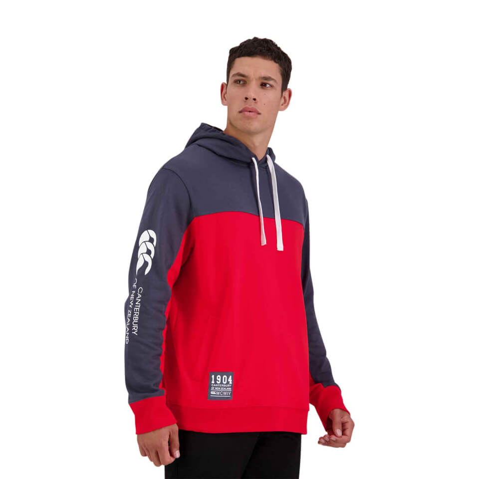 Mens of NZ Over Head Hoodie in Red