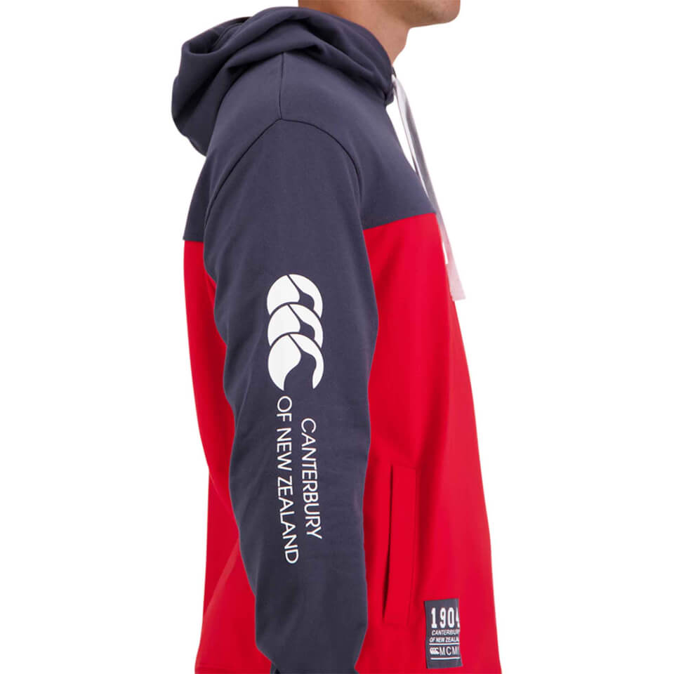 Mens of NZ Over Head Hoodie in Red