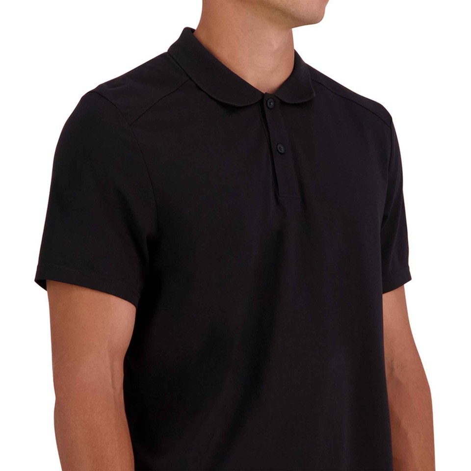 MENS VAPODRI SHORT SLEEVE TEMPO POLO - BLACK