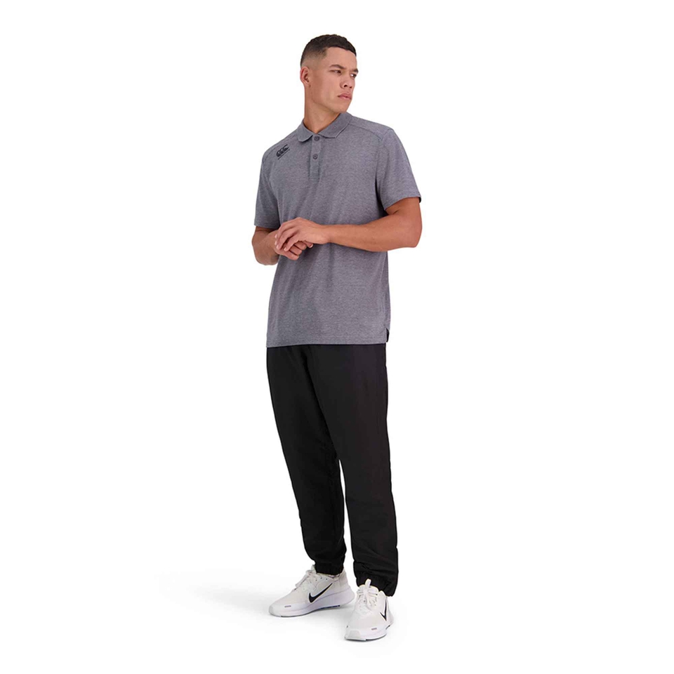 MENS VAPODRI SHORT SLEEVE TEMPO POLO IN GREY