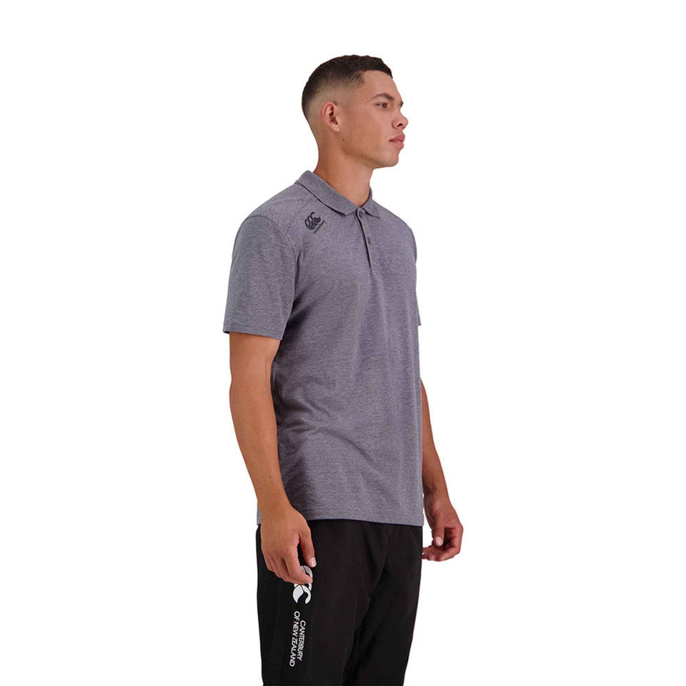 MENS VAPODRI SHORT SLEEVE TEMPO POLO IN GREY