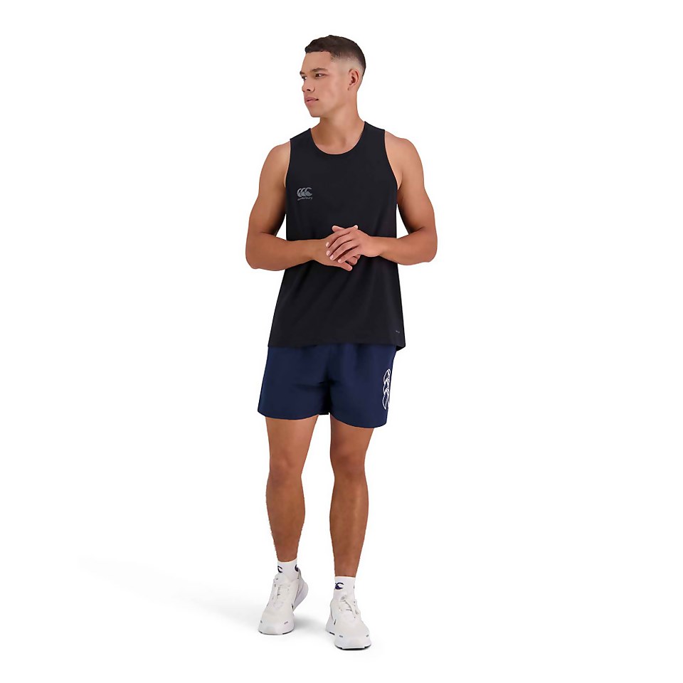 CANTERBURY Men's VAPODRI SHORT SLEEVE TEMPO SINGLET - BLACK