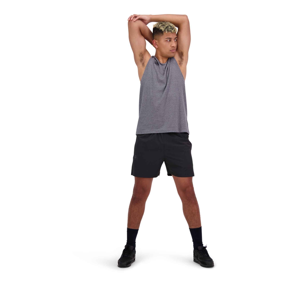 MENS VAPODRI SHORT SLEEVE TEMPO SINGLET - GREY