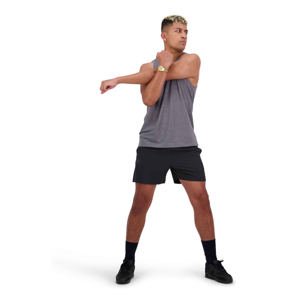 MENS VAPODRI SHORT SLEEVE TEMPO SINGLET - GREY