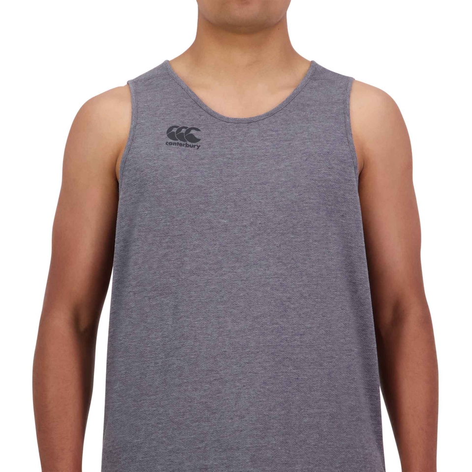 MENS VAPODRI SHORT SLEEVE TEMPO SINGLET - GREY