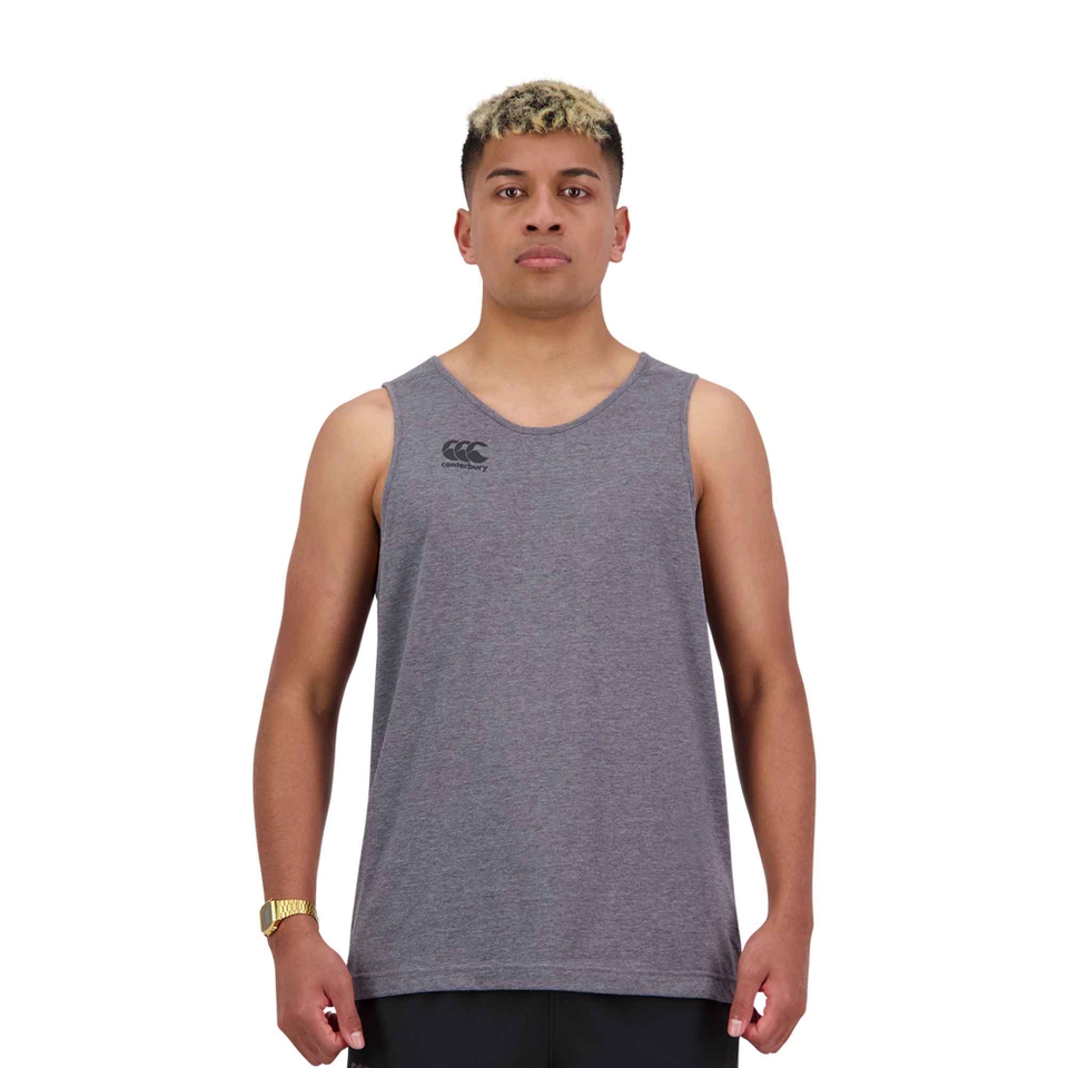 MENS VAPODRI SHORT SLEEVE TEMPO SINGLET IN GREY