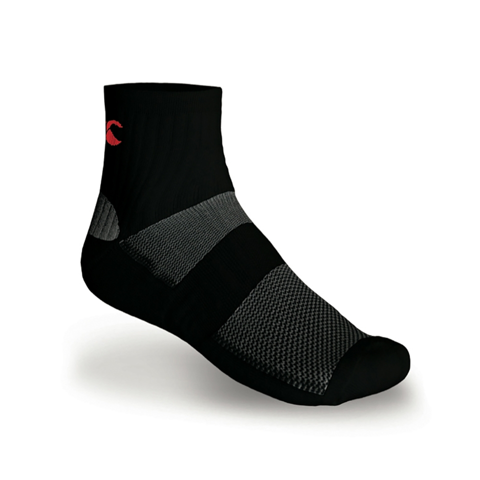 ADULT DRY SOCK 1/4 SPORT SOCK BLACK