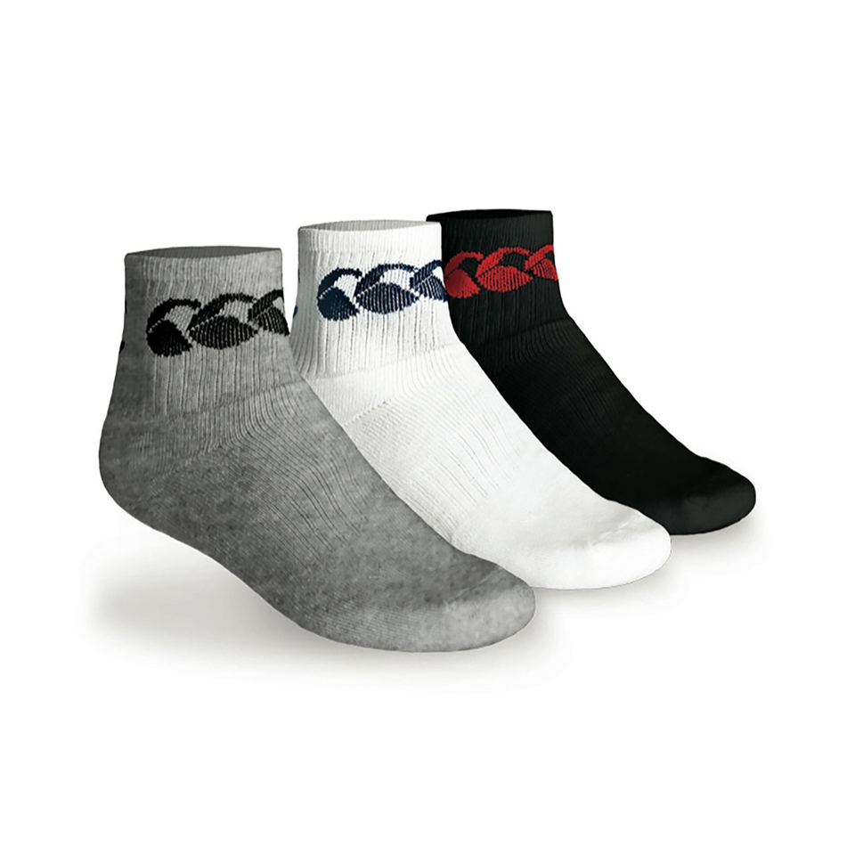 UNISEX COTTON SPORT CREW SOCK 3 PACK ASSORTED COLOURS