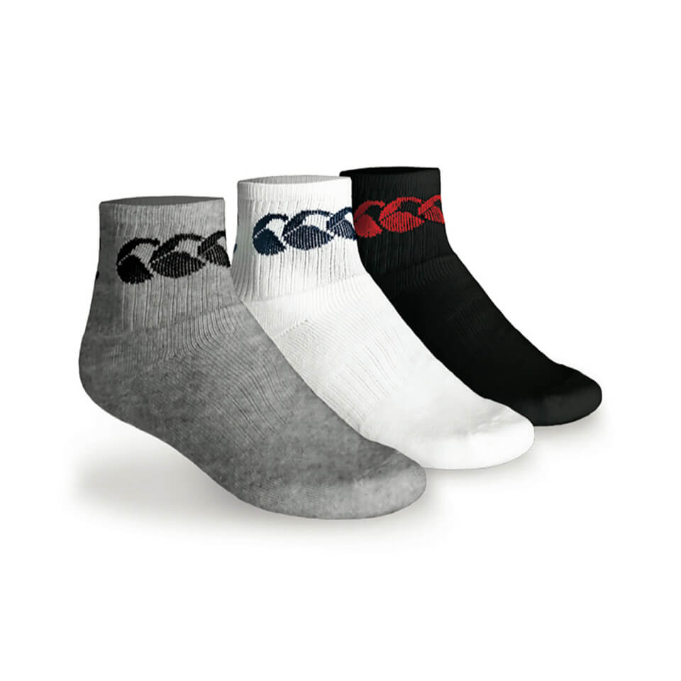 CANTERBURY COTTON SPORT CREW SOCK 3PACK