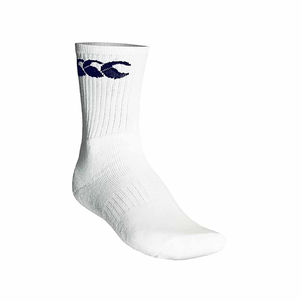 ADULT COTTON SPORT CALF SOCK WHITE