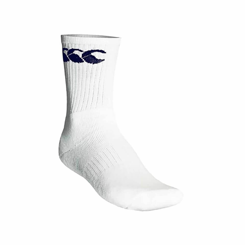 CANTERBURY COTTON SPORT CALF - WHITE